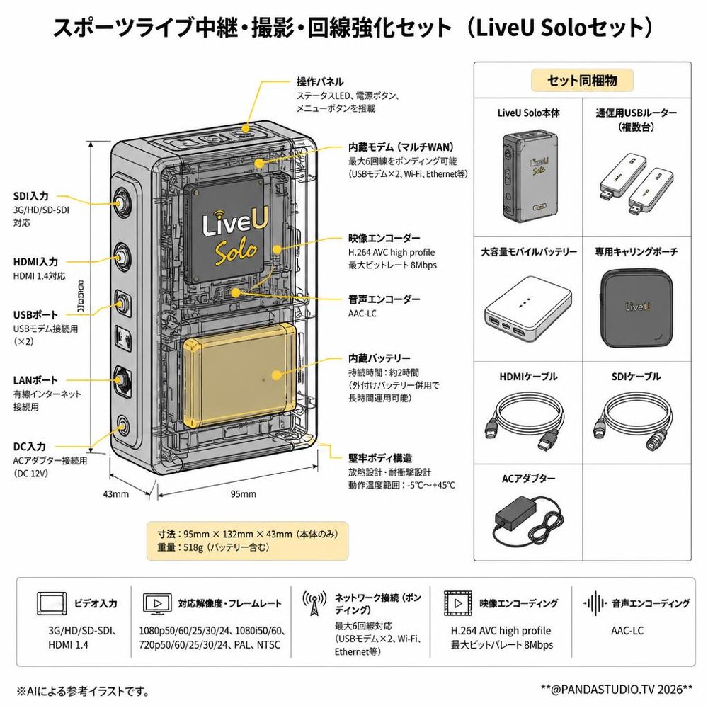 スポーツライブ中継・回線強化セット